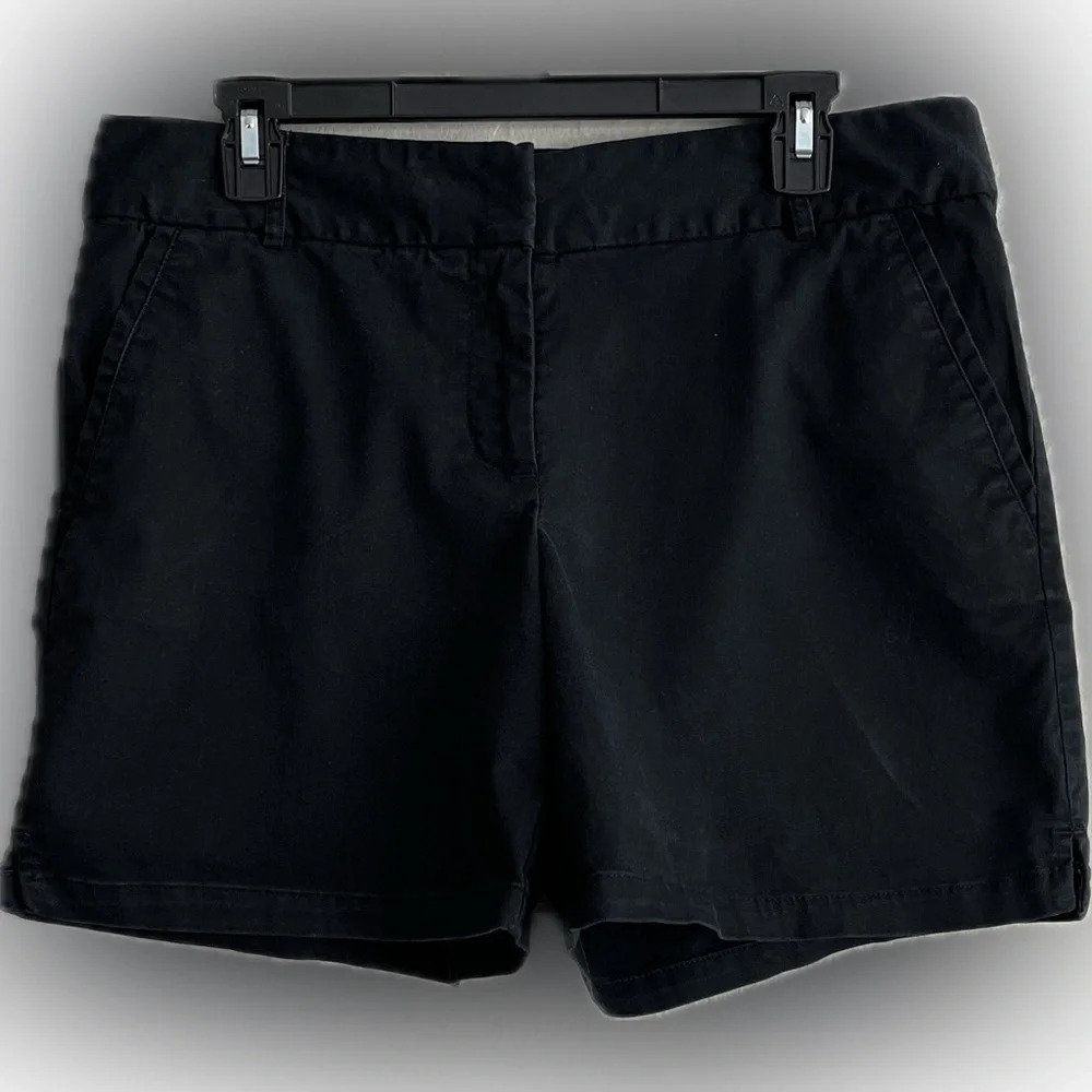 Loft Black Riviera Shorts, 97% Cotton 3% Spandex, Machine Washable, 10 - Picture 1 of 6